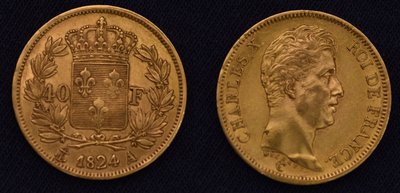 Frankreich - 40 Francs Charles X - 1824.jpg