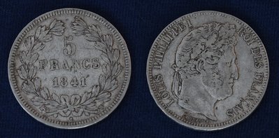 Frankreich - 5 Francs Louis Philippe I - 1841.JPG
