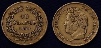 Frankreich - 40 Francs Louis Philippe I - 1834.JPG