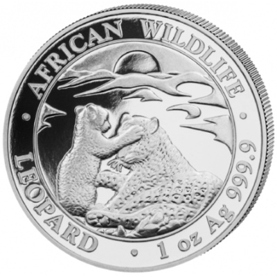 1 oz Somalia African Wildlife - Leopard 9999 Silver Coin BU.png