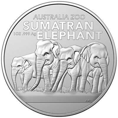 3.Ausgabe Australien 1 oz Silber - Sumatra Elefanten.jpg